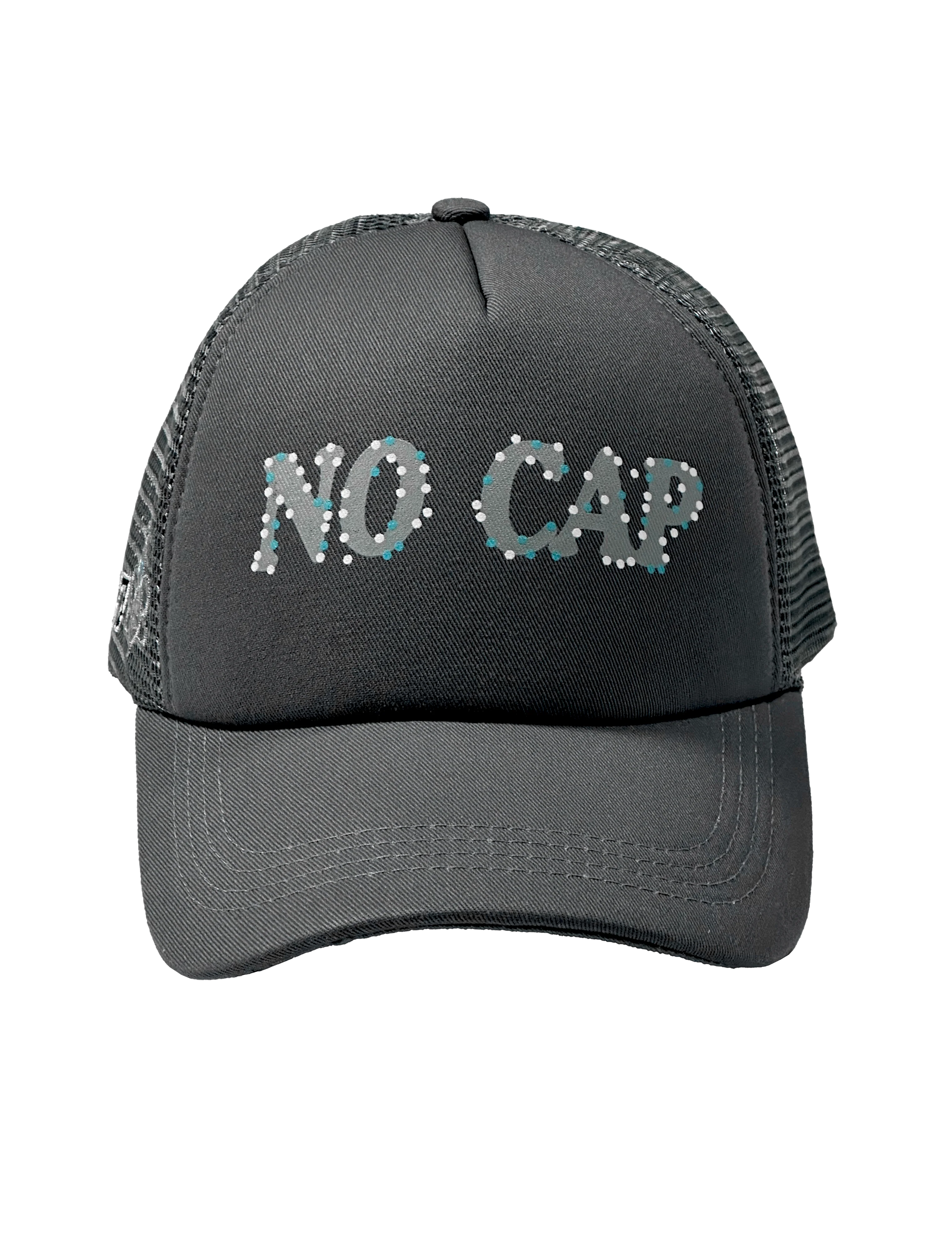Grey Blue Cap vue de face